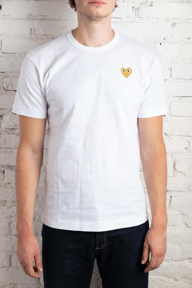Play T-Shirt Man Gold Heart P1T216