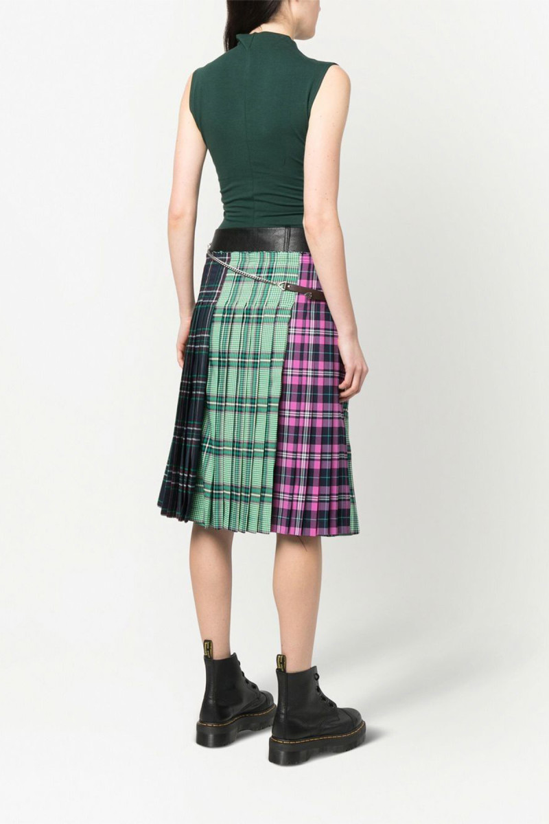 TAGA CHECK PLEATS SKIRT apa601w