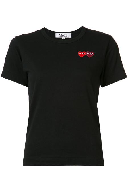 Play T-Shirt W Double Heart P1T225