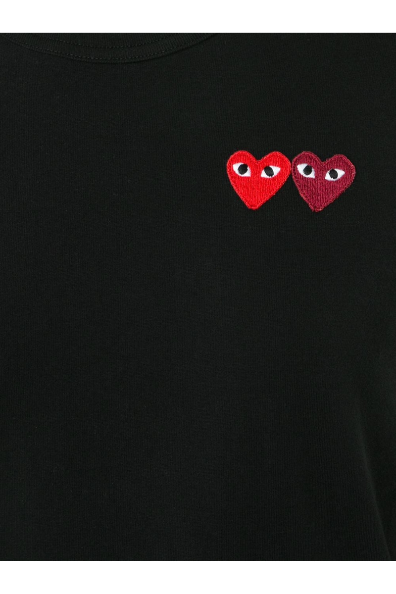 Play T-Shirt W Double Heart P1T225