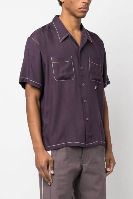 Contrast Pick Stitched Shirt 1110235