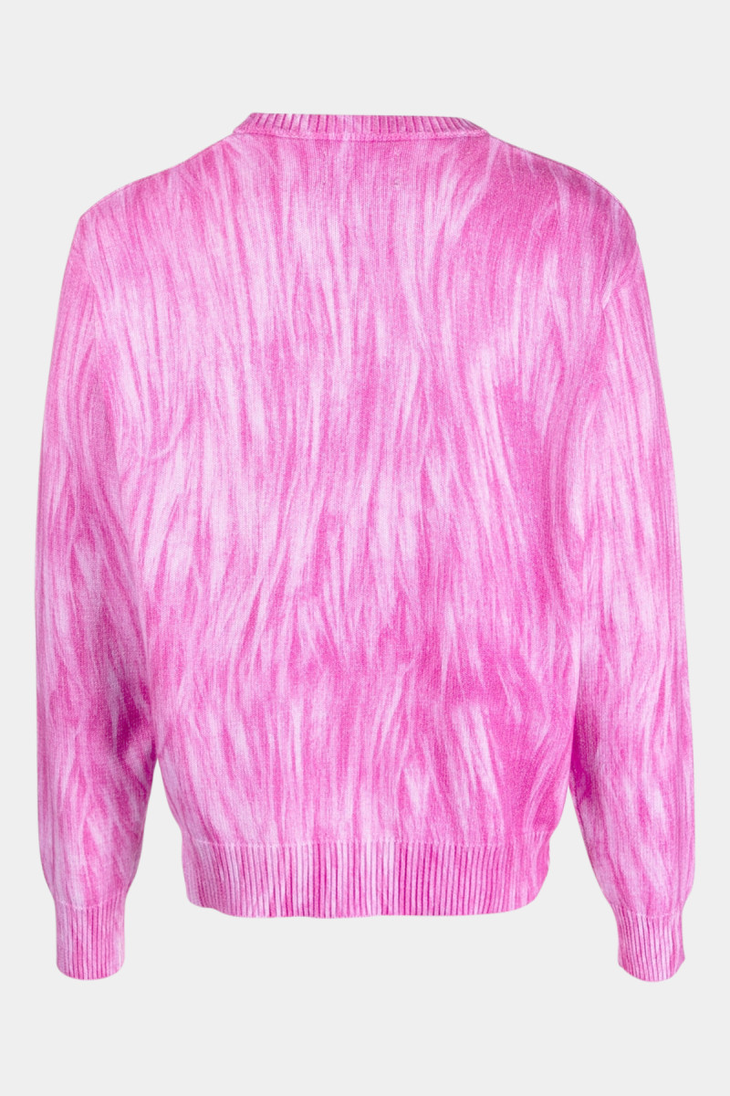 Printed Fur Sweater 117171