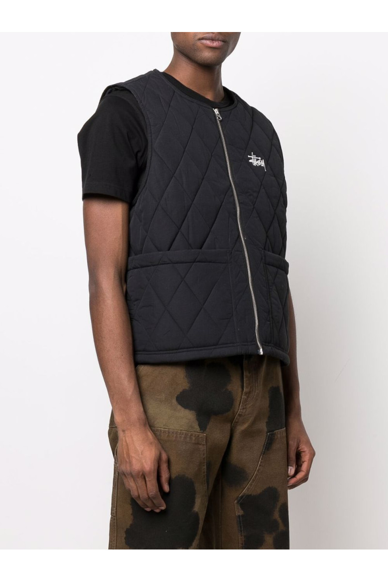 stussy 22ss DIAMOND QUILTED VEST M - ベスト