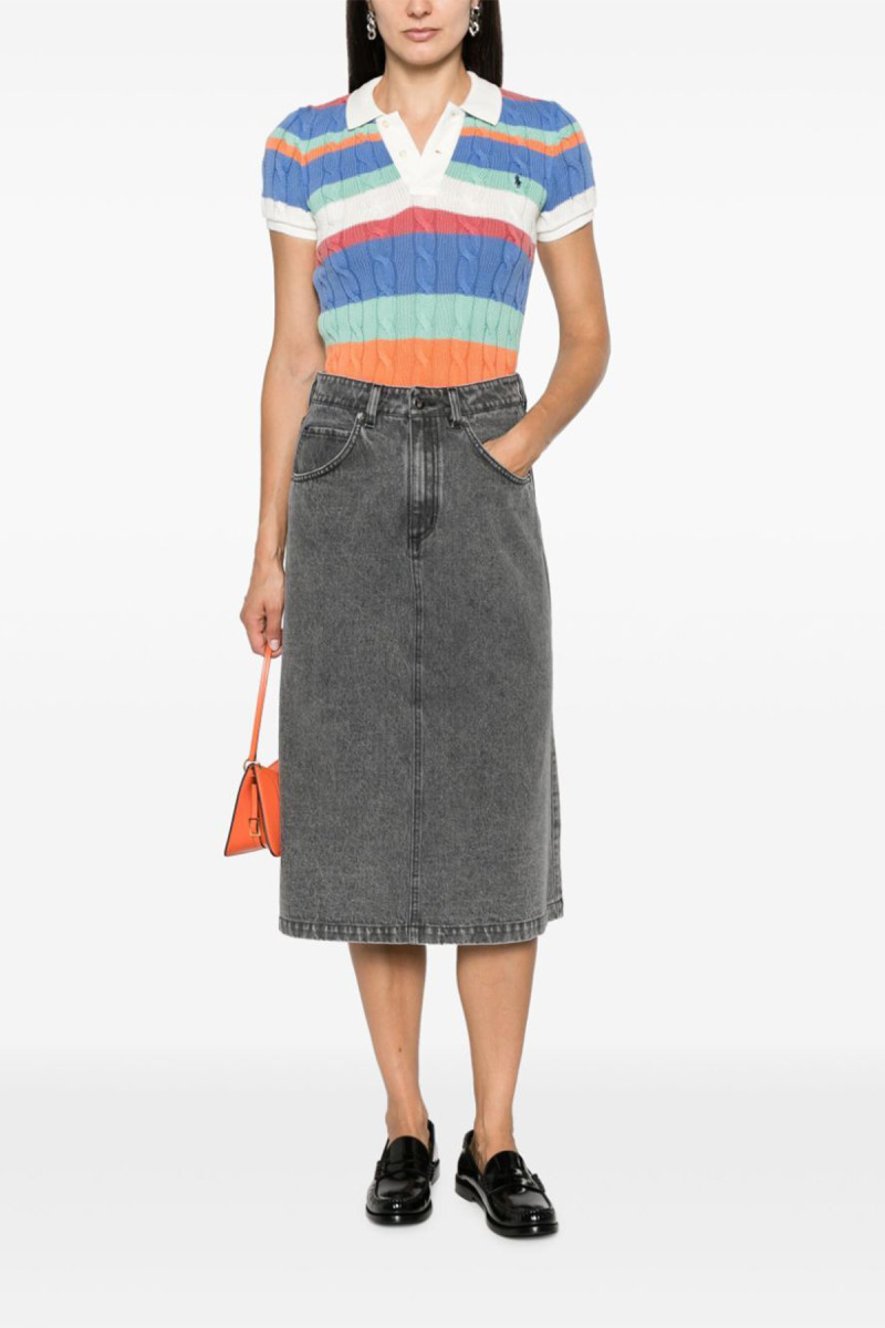 Denim midi skirt 80 sales