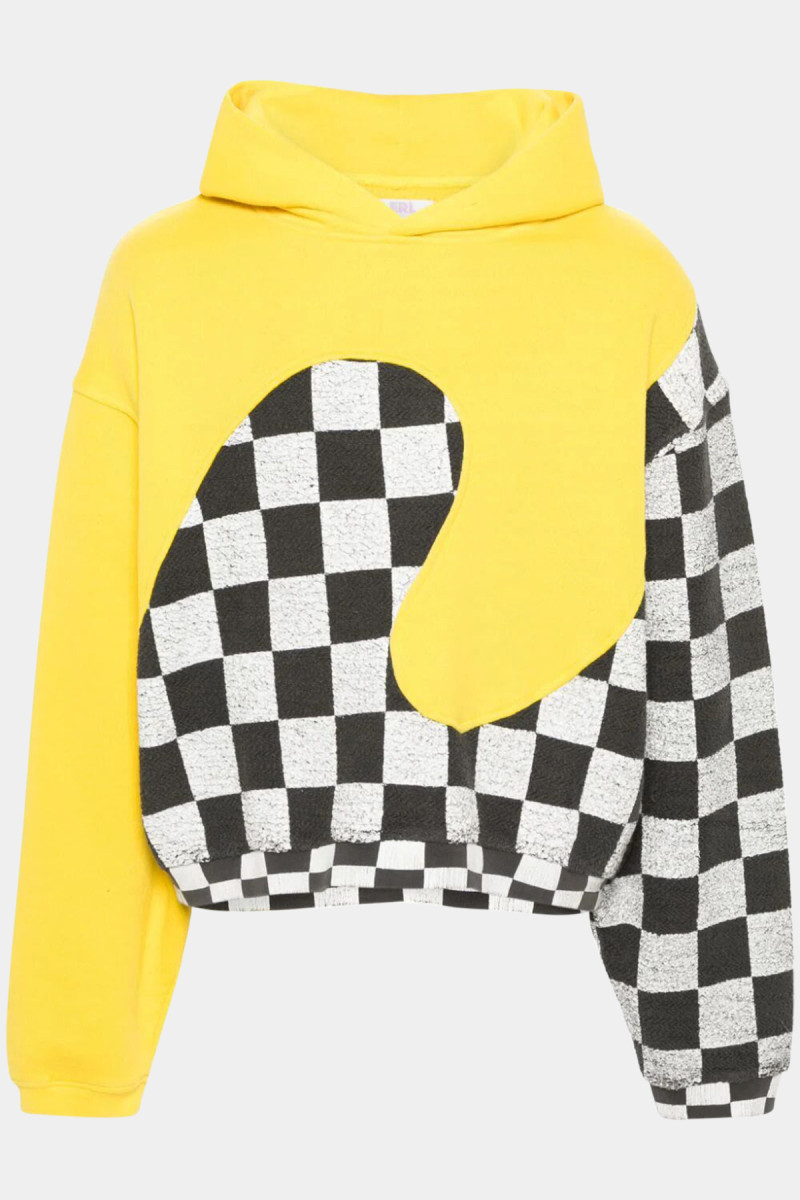 CHECKER SWIRL HOODIE ERL08T022