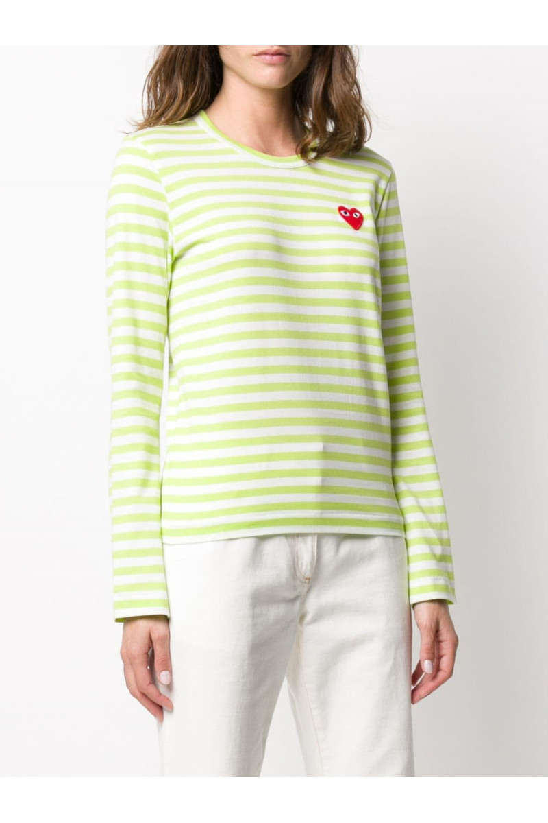 Play Ladies Striped Long Sleeve T-Shirt P1T277