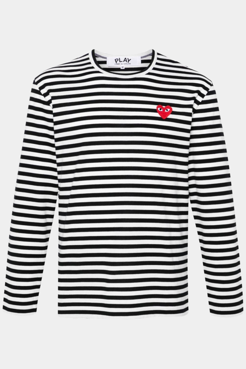 Comme Des Garcons Play Striped T Shirt Societe Anonyme Firenze