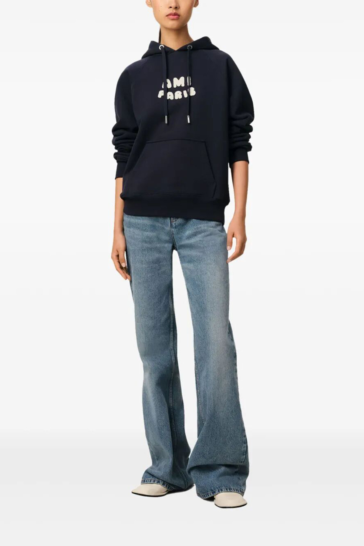 AMI Paris Boxy Logo Hoodie| Société Anonyme Firenze