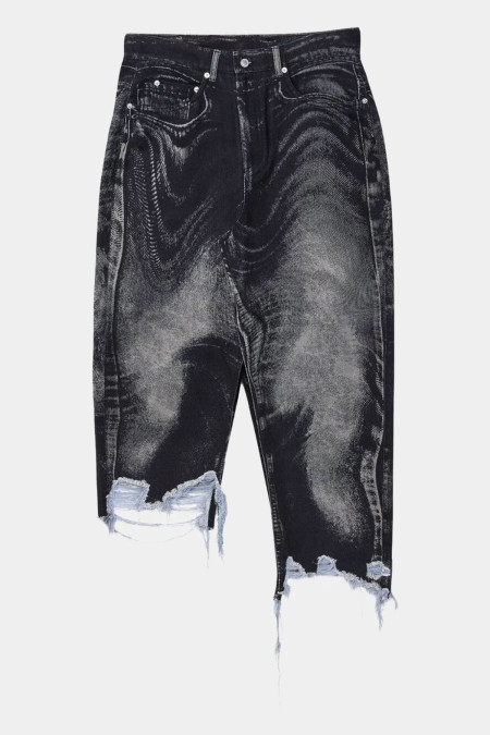 Distorted Denim Skirt AU00052 001