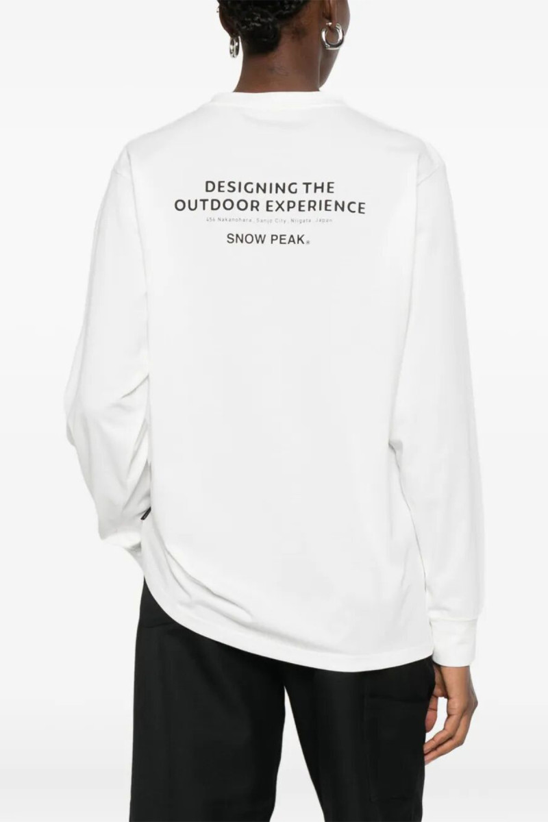 Snow Peak Typography L/S T-Shirt TS 25AU007