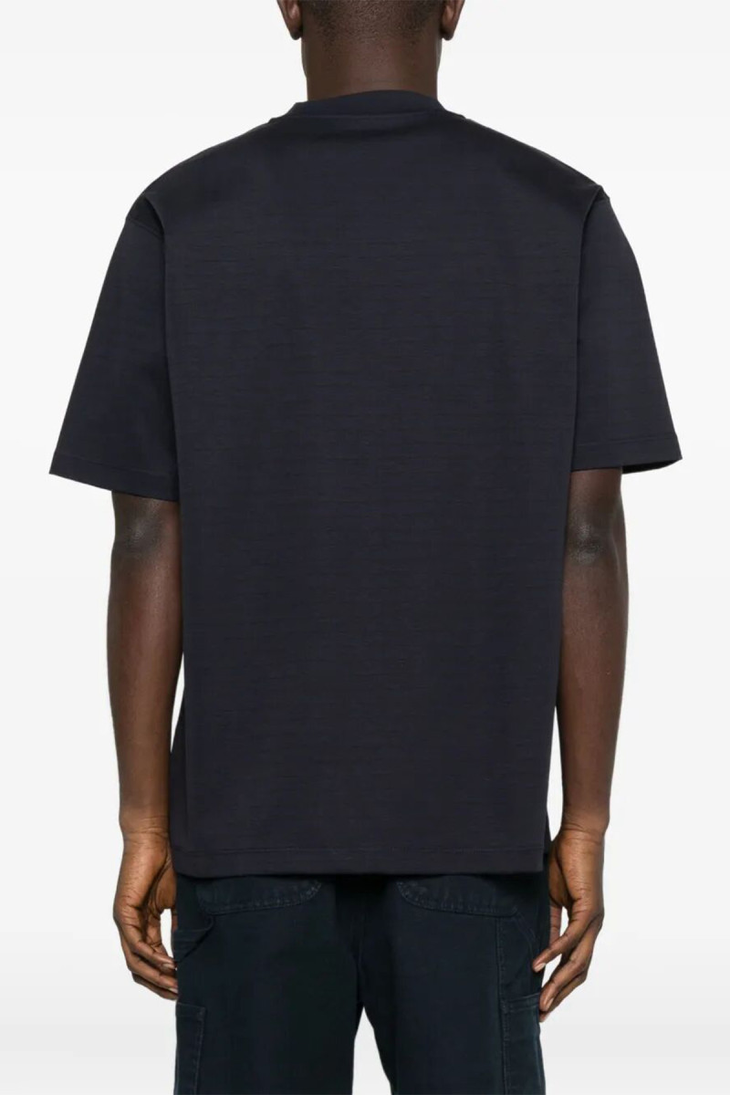 Organic Cotton Mercerized Border T-Shirt TS 25AU013