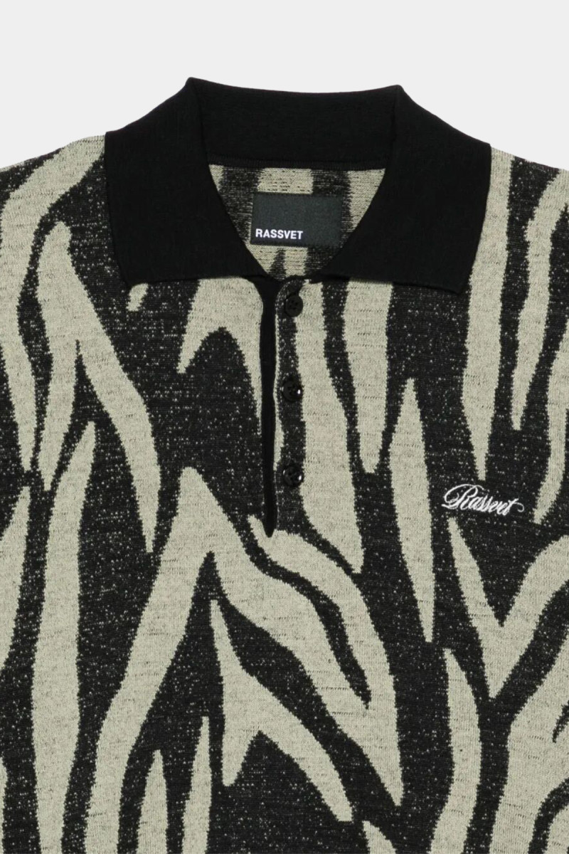 MEN SAFARI LS KNIT POLO PACC17N004