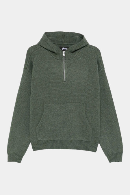 Quarter Zip Sweater Hood 117278