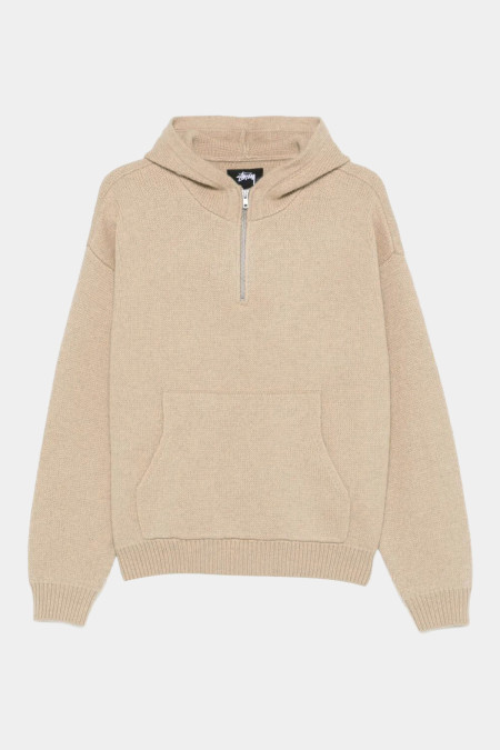 Quarter Zip Sweater Hood 117278