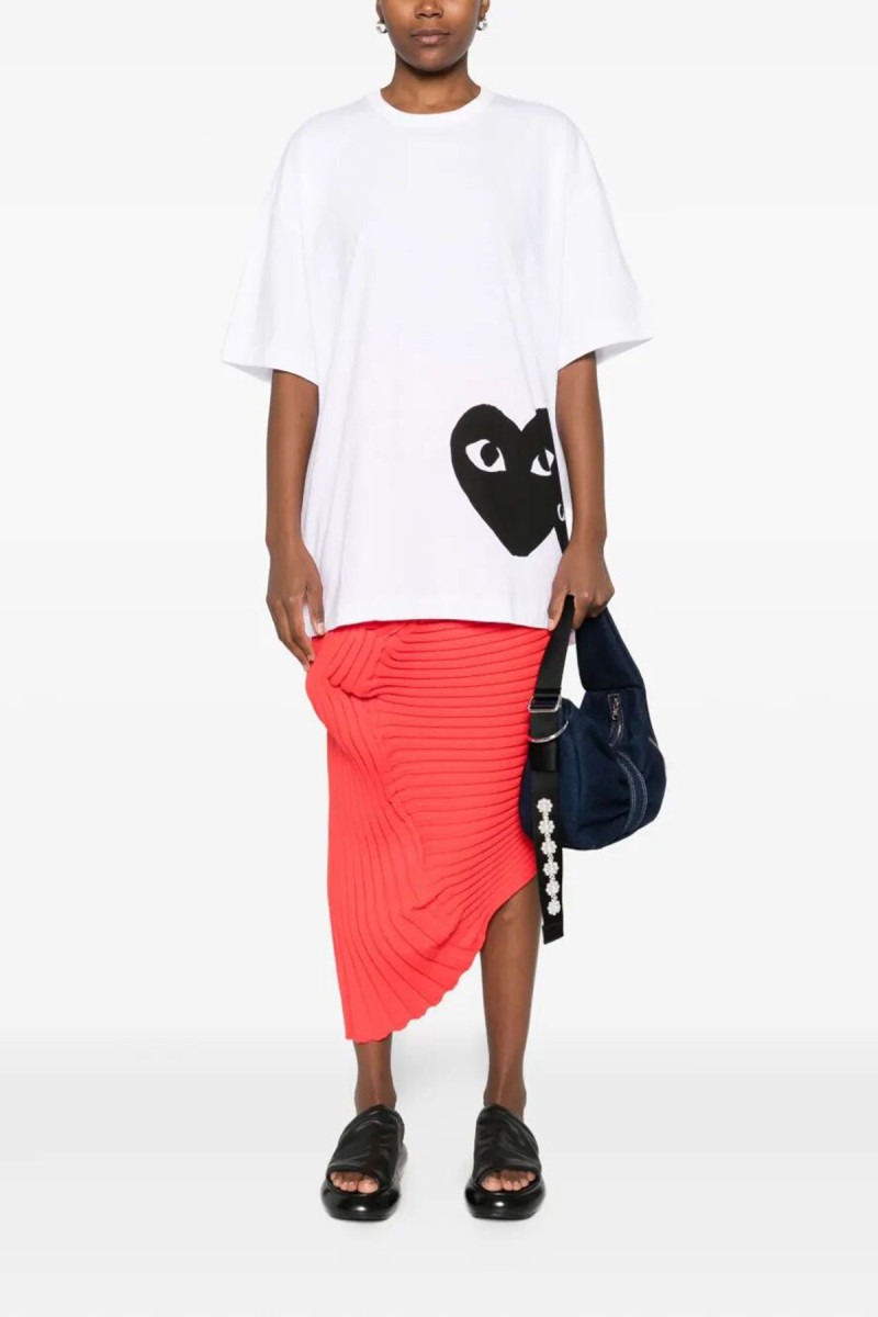 OVERSIZED LOGO T-SHIRT BLACK HEART AX T350 051