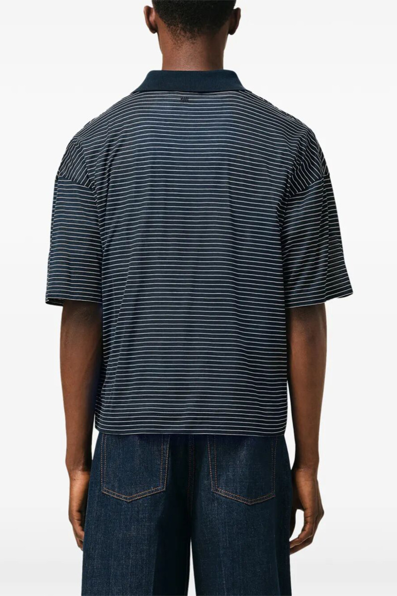 STRIPED MERCERIZED POLO UPL422.JE0212