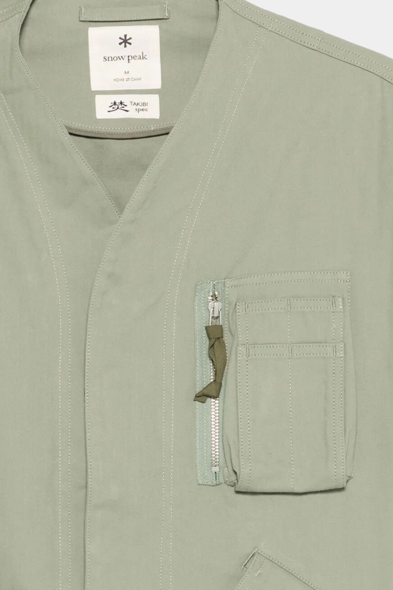 Herringbone Collarless Jacket JK 26SU007