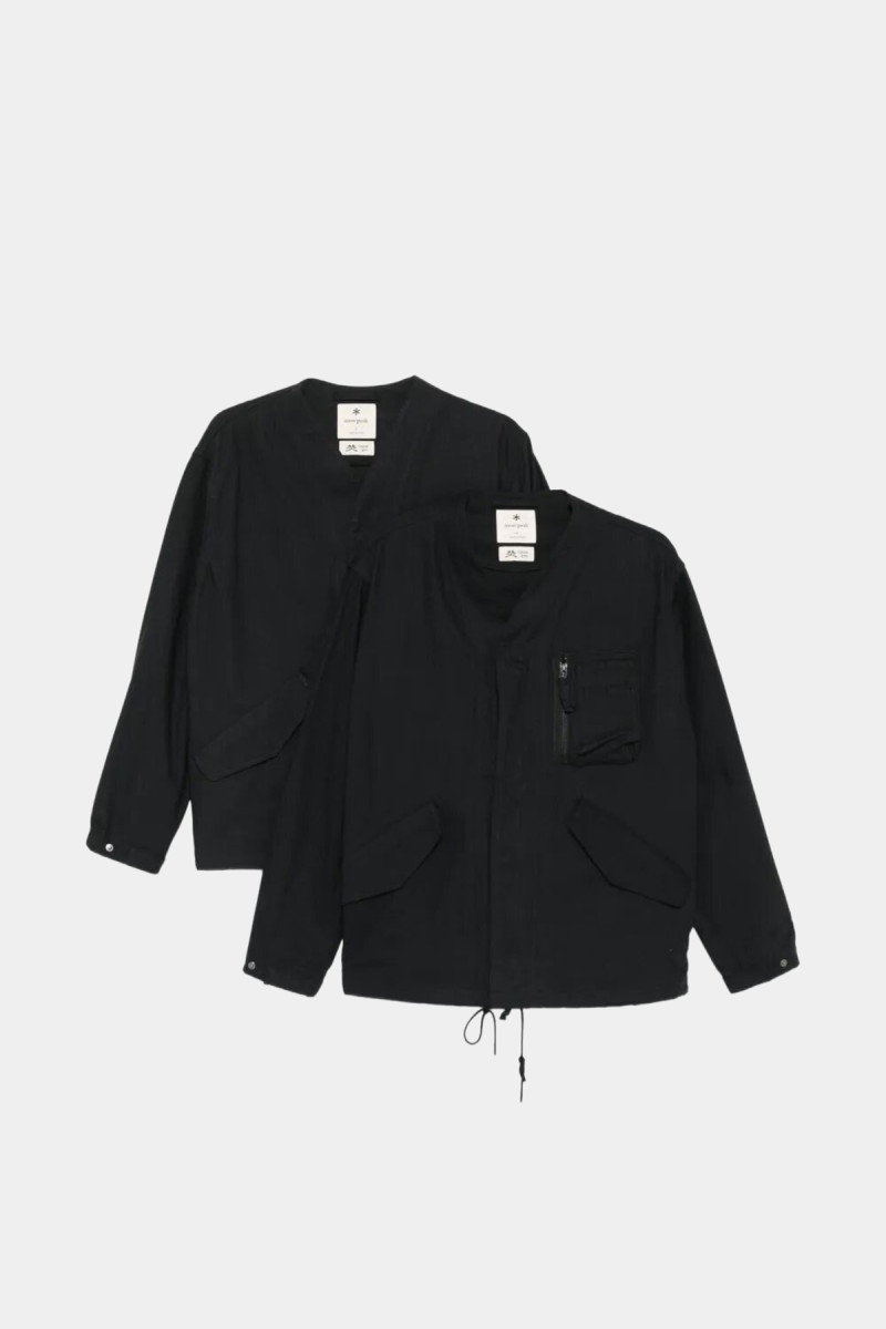 Herringbone Collarless Jacket JK 26SU007