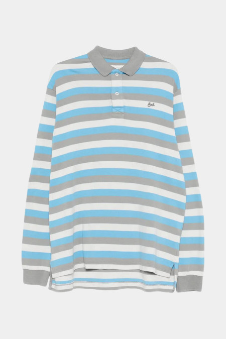 STRIPED LONG SLEEVE POLO ERL12T011