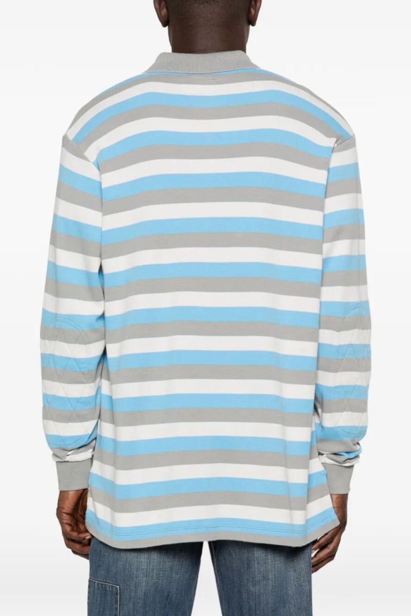 STRIPED LONG SLEEVE POLO ERL12T011