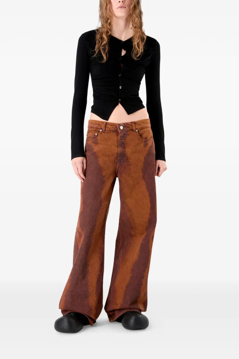 Paint Laser Boot Cut Jeans AU00093 002