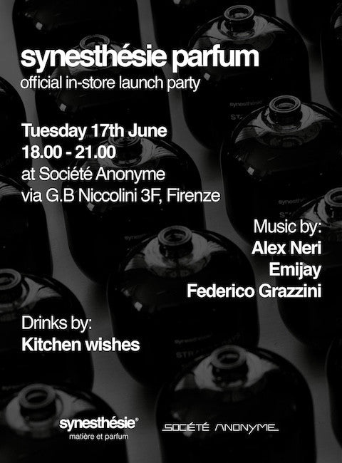 SAVE THE DATE: 17-06 // SYNESTHÉSIE PARFUM - OFFICIAL LAUNCH PARTY IN STORE