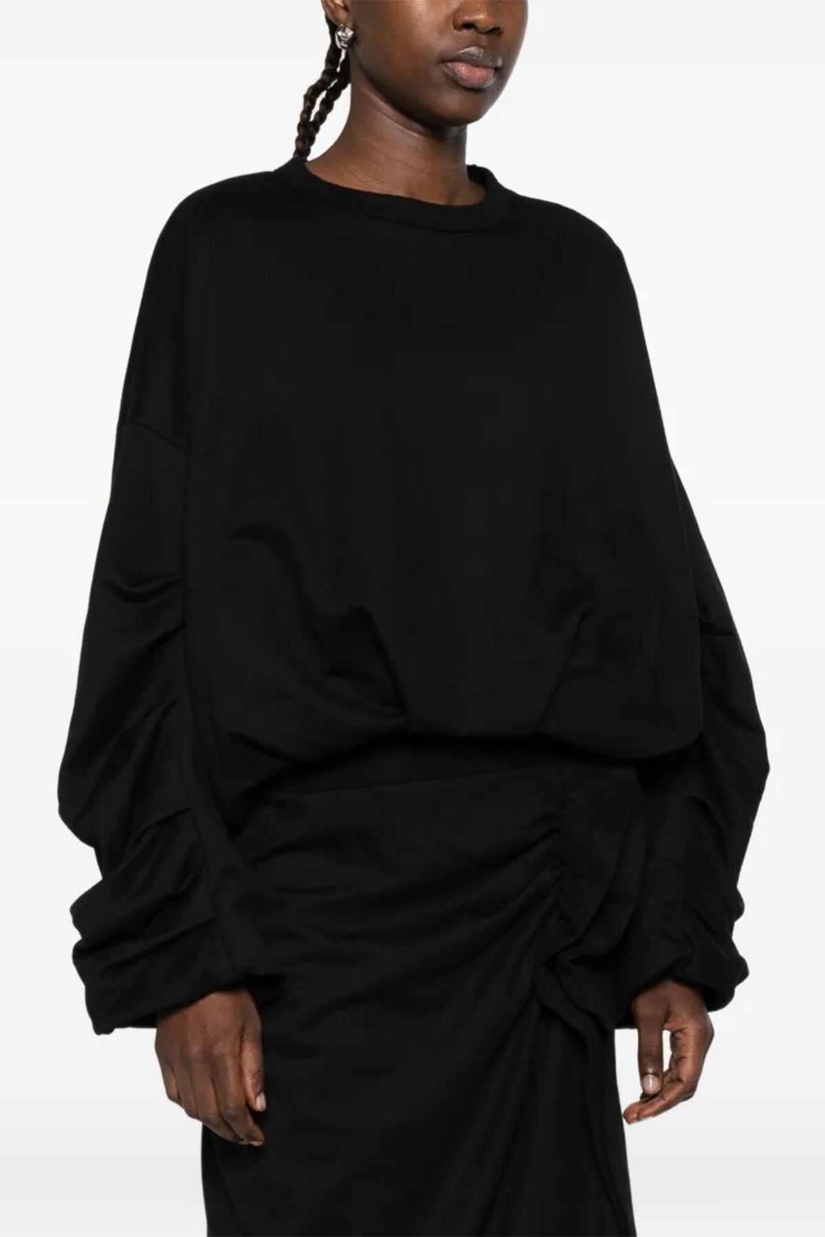Dries Van Noten Black Oversized Sweatshirt | Société Anonyme