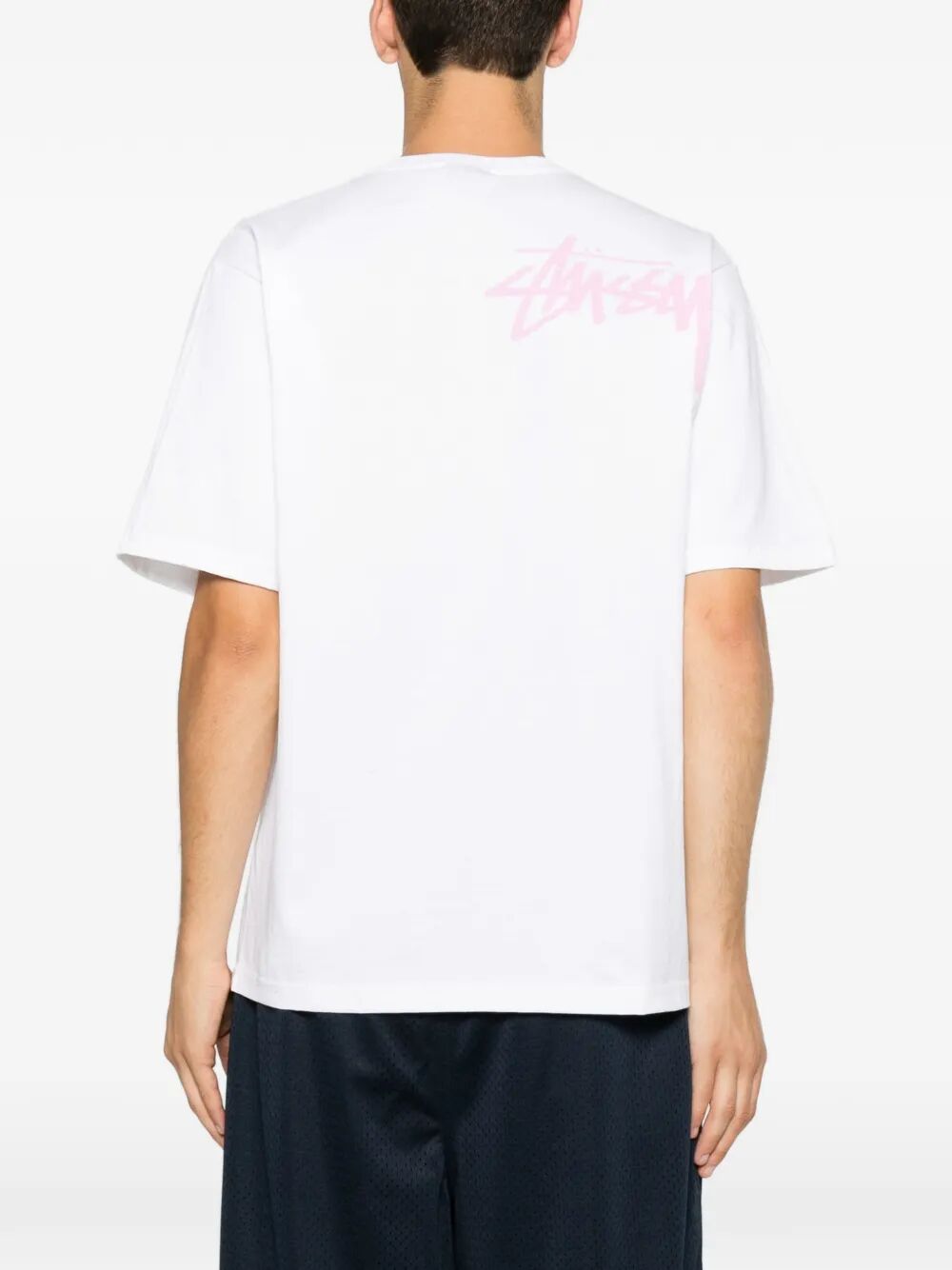 Stüssy Double Venus Tee white T-shirt with pink graphic | Société